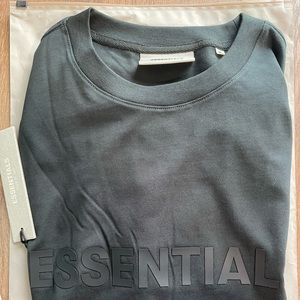 Essentials Fear of God FOG T-Shirt Black Mens Medium